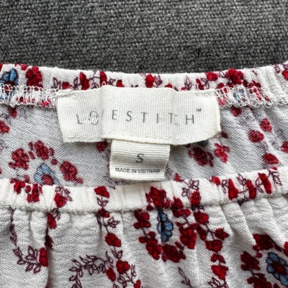 Happy 4th! Red, White & Blue - Super Cute Boho Lovestich Summer Top. - Picture 3 of 3